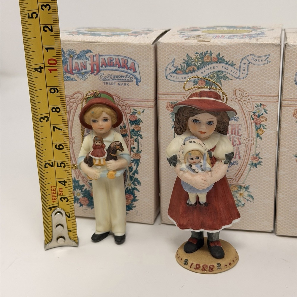 Jan Hagara Vintage‎ 
 Christmas Ornament Figurine Lot of 6 w/ Boxes - Picture 7 of 11